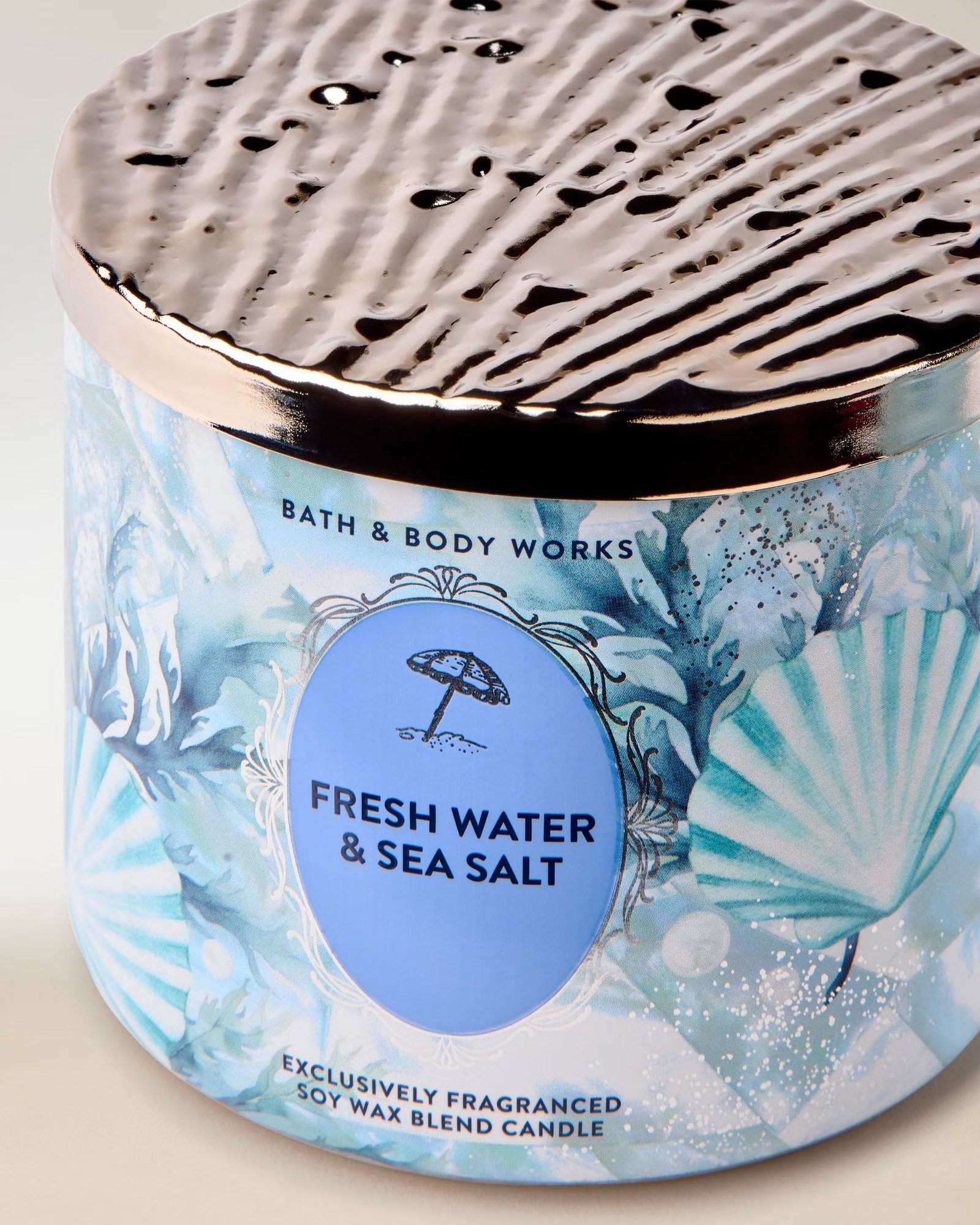 Fresh Water & Sea Salt 3-Wick Candle - Image 2