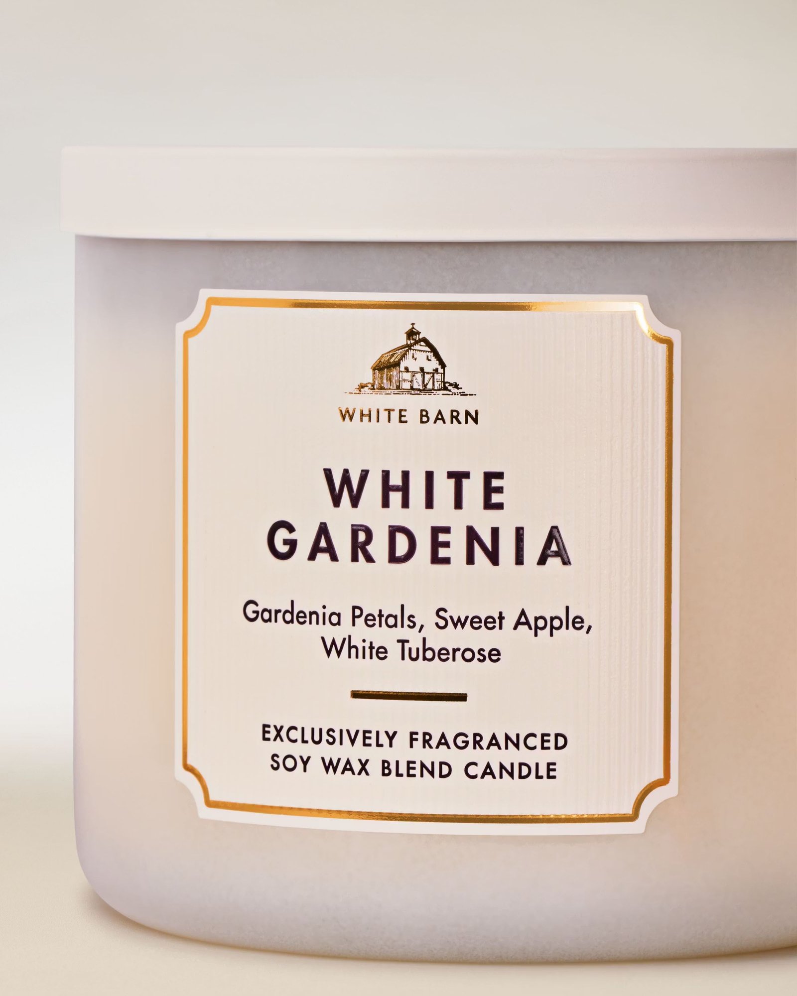 White Gardenia 3-Wick Candle - Image 2