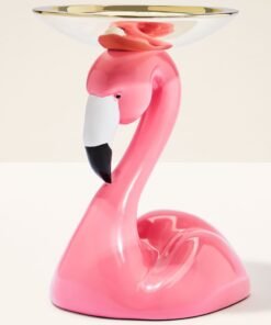 Flamingo Pedestal 3-Wick Candle Holder