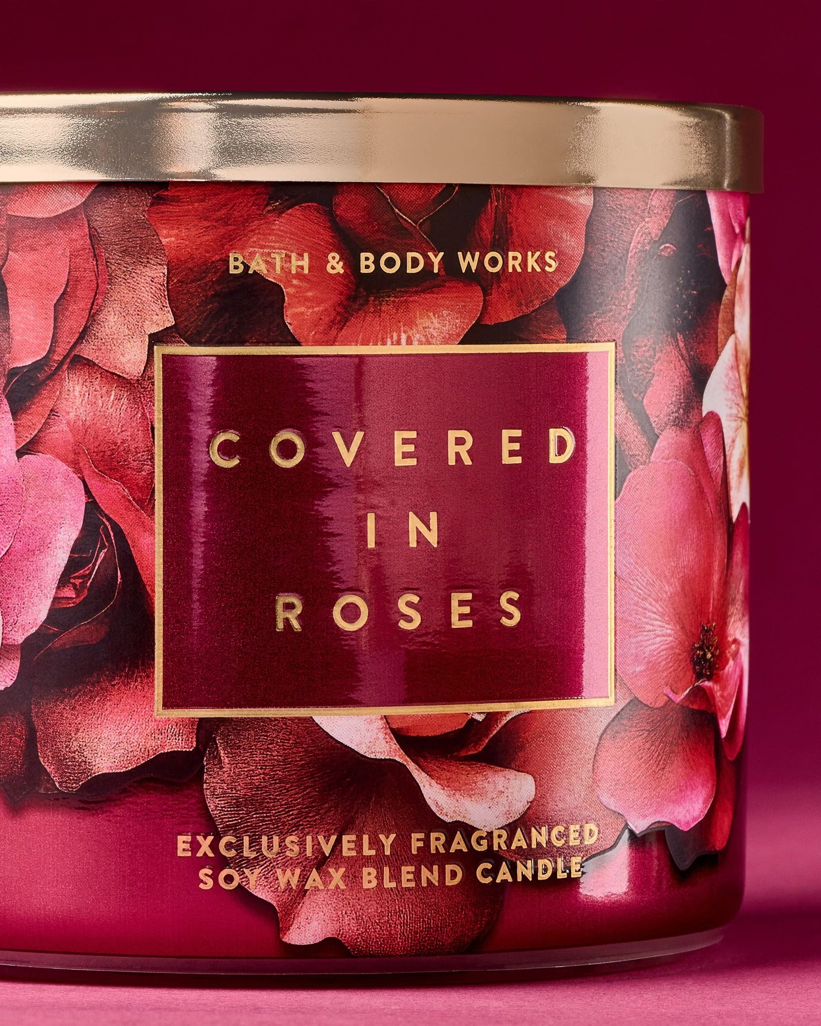 Covered In Roses 3-Wick Candle - Image 6