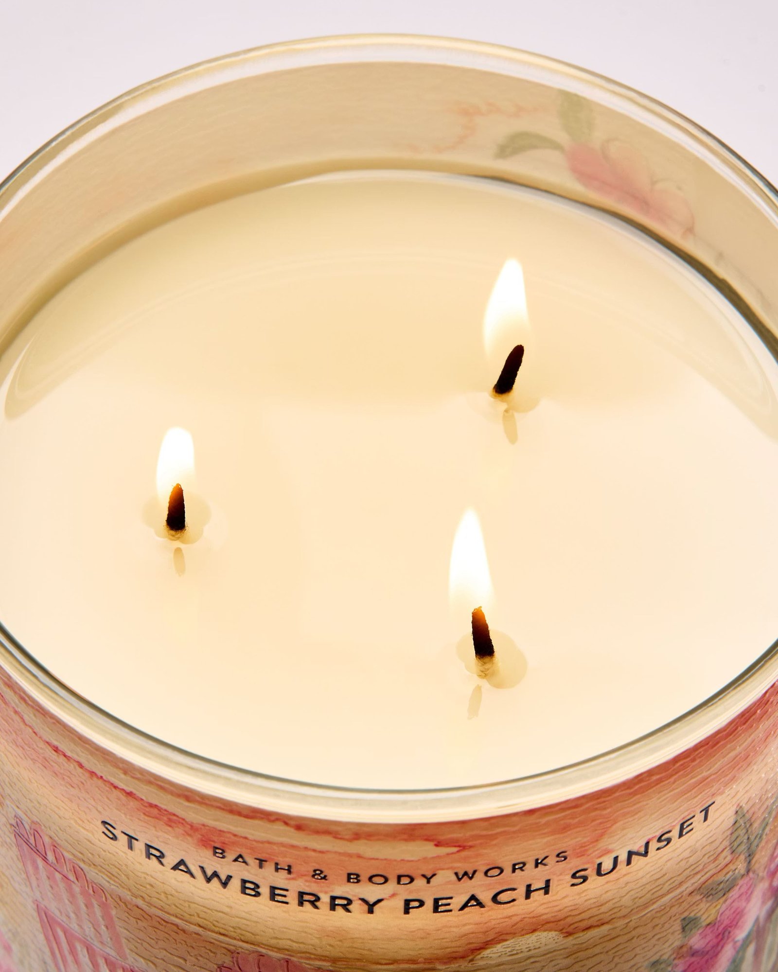 Strawberry Peach Sunset 3-Wick Candle - Image 2