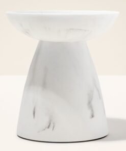 Marble Pedestal 3-Wick Candle Holder