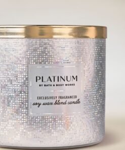 Alternative view of Platinum 3-Wick Candle