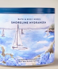 Alternative view of Shoreline Hydrangea 3-Wick Candle