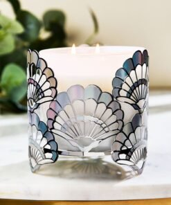Alternative view of Opalescent Seashells 3-Wick Candle Holder
