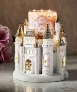 Disney Princess Light-up Castle Pedestal 3-Wick Candle Holder