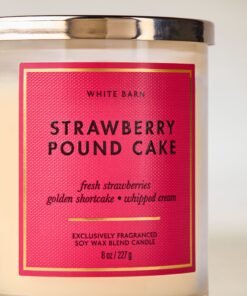 Alternative view of Strawberry Pound Cake Single Wick Candle