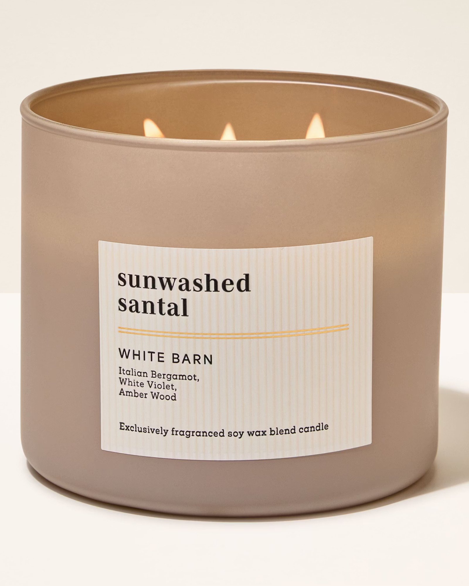 Sunwashed Santal 3-Wick Candle