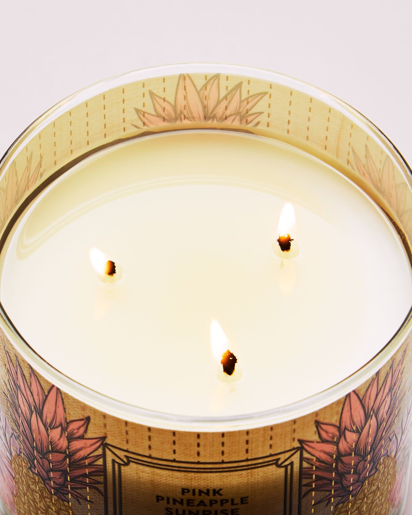 Pink Pineapple Sunrise 3-Wick Candle - Image 5