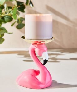 Alternative view of Flamingo Pedestal 3-Wick Candle Holder